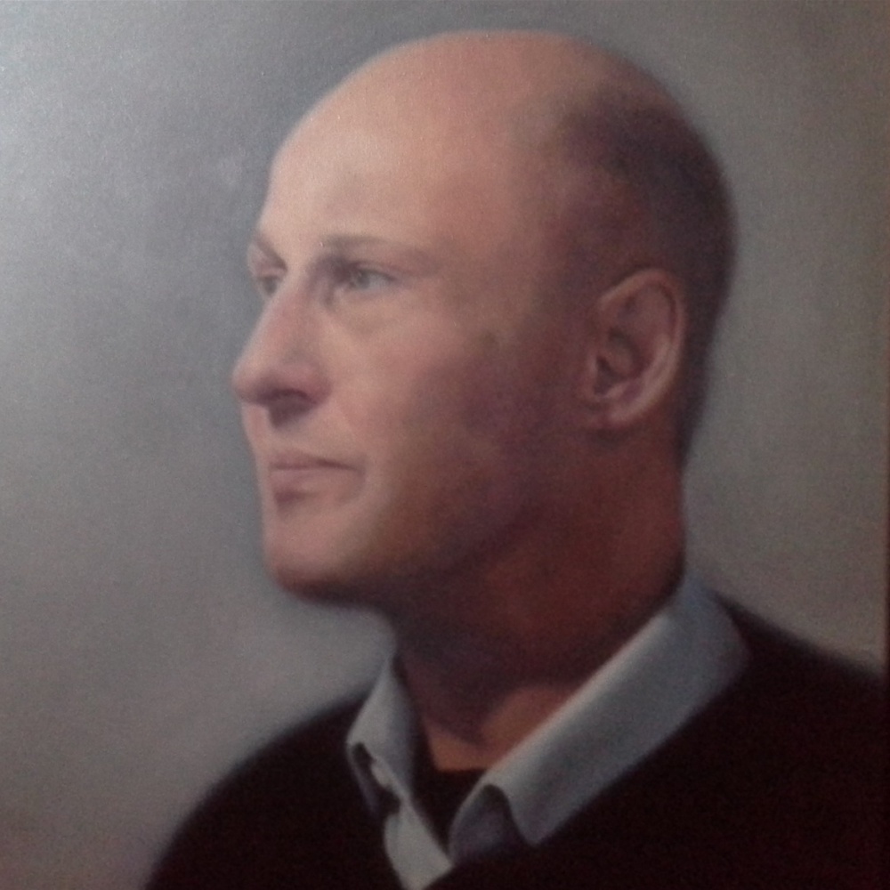 Martin Johannes Berggreen-Claußen, 2015 Gemälde von Maja Bomholdt Sørensen; private Sammlung